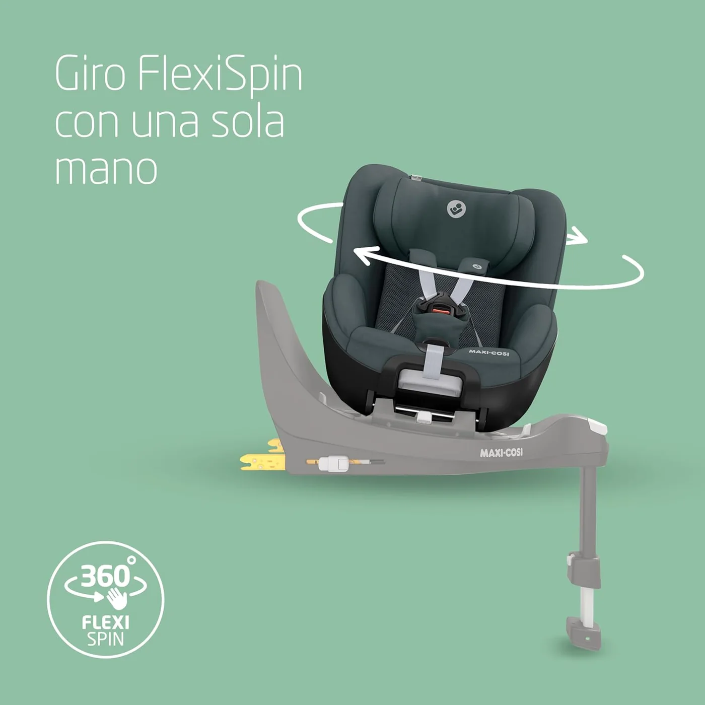 Maxi-Cosi Pearl 360 con giro FlexiSpin 360